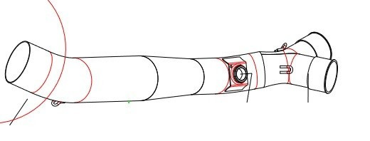 5740261-ARROW Verbindungsrohr In Titan S1000RR 12-