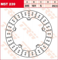 Bremsscheibe starr MST239 passend für Motorrad Bremsscheibe starr MST239 passend für Motorrad