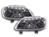 Scheinwerfer Set Daylight LED TFL-Optik chrom passend für VW Touran 1T / Caddy 2K 03-10 Scheinwerfer Set Daylight LED TFL-Optik chrom passend für VW Touran 1T / Caddy 2K 03-10
