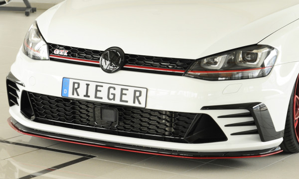 Rieger Spoilerschwert nur für GTI Clubsport für VW Golf 7 GTI Clubsport 3-tür. 02.16-