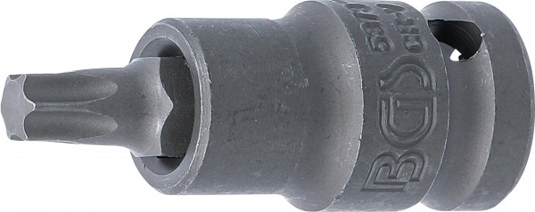 Kraft-Bit-Einsatz | Länge 55 mm | Antrieb Innenvierkant 12,5 mm (1/2") | T-Profil (für Torx) T45