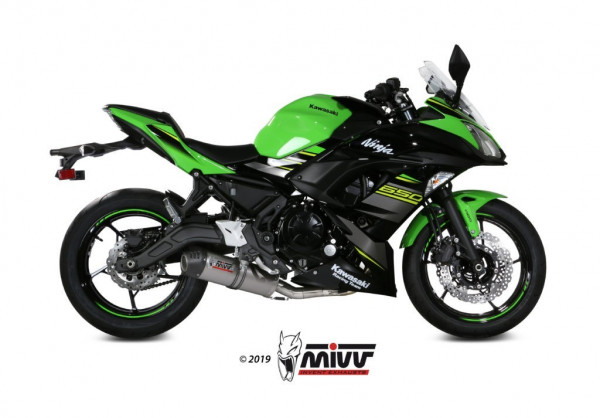 MIVV Komplettanlage Oval Titan KAWASAKI Z650-Ninja 650 17-23