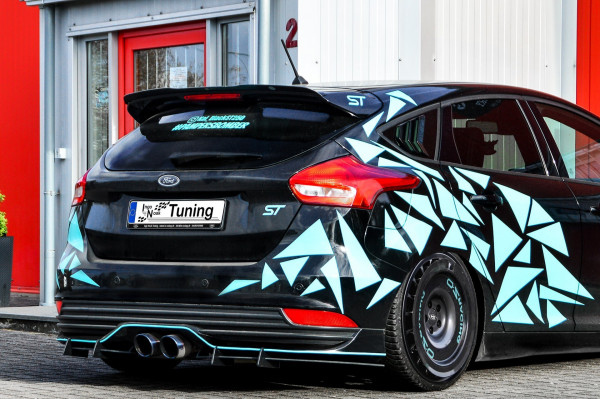 Heckansatz für Ford Focus ST DYB ab Bj. 2014 -2018 in Race Style Optik