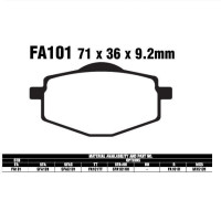 EBC SFA101 Bremsbeläge passend für Yamaha RD 80 LC II / MBK XC 125 EBC SFA101 Bremsbeläge passend für Yamaha RD 80 LC II / MBK XC 125