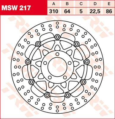 Bremsscheibe schwimmend MSW217