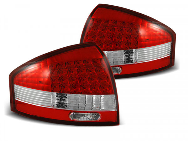 LED Rücklichter rot weiß passend für Audi A6 97-04