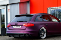Gefräster Heckansatz aus ABS passend für Audi A4 + S4 B8 Facelift Gefräster Heckansatz aus ABS passend für Audi A4 + S4 B8 Facelift