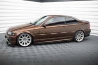 Seitenschweller Ansatz Für V.1 Für BMW 3er E46 M Paket COUPE Schwarz Hochglanz