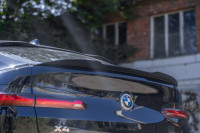 Spoiler CAP V.1 Für BMW X4 M-Paket G02 Schwarz Hochglanz