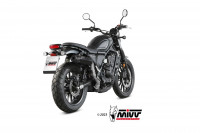 MIVV HR-1 Endschalldämpfer Edelstahl Schwarz passend für HONDA CL 500 23-24 MIVV HR-1 Endschalldämpfer Edelstahl Schwarz passend für HONDA CL 500 23-24
