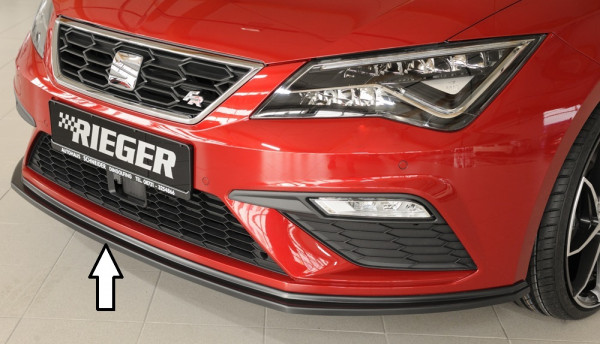 Rieger Spoilerschwert matt schwarz für Seat Leon FR (5F) 3-tür. (SC) 01.17- (ab Facelift)