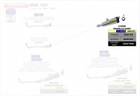 Arrow X-Kone Edelstahl Dark Endschalldämpfer passend für Honda MSX 125 (JC61/JC75) 2016–2019 Arrow X-Kone Edelstahl Dark Endschalldämpfer passend für Honda MSX 125 (JC61/JC75) 2016–2019