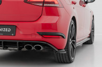 Hintere Rahmen Für Leuchten VW Golf R / R-Line Mk7 Facelift Schwarz Hochglanz
