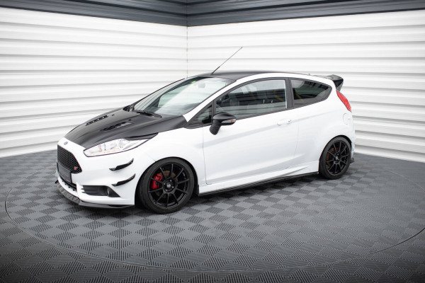 Seitenschweller Ansatz Für V.4 Ford Fiesta ST / ST-Line Mk7 Schwarz Hochglanz