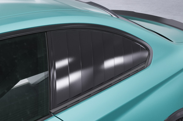 Seitenscheibenblenden mit ABE passend für BMW 2er F22/F87 Coupe