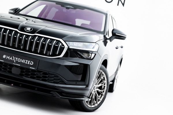 Front Ansatz Für Skoda Kodiaq Mk2 Schwarz Hochglanz
