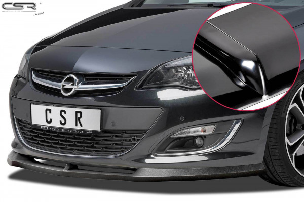 Cup-Spoilerlippe mit ABE für Opel Astra J CSL311-G Schwarz Hochglanz