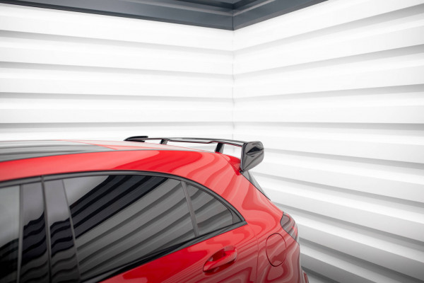 Spoiler Seiten Erweiterung Mercedes A W176 AMG Facelift Schwarz Hochglanz