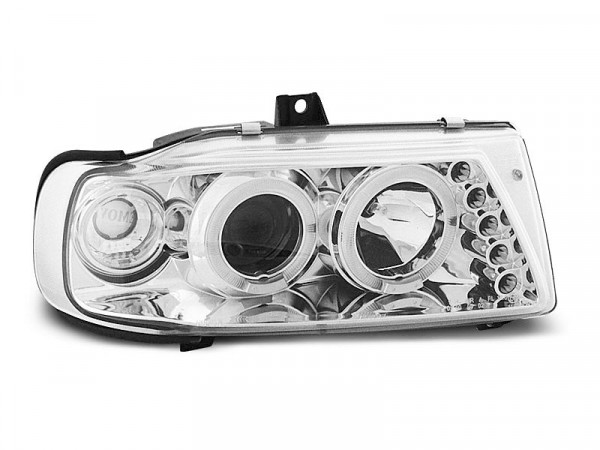 Scheinwerfer Angel Eyes chrom passend für SEAT Ibiza / Cordoba / Polo 10.93–08.99