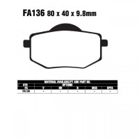 EBC FA136 Bremsbeläge passend für Yamaha XV 535 Virago EBC FA136 Bremsbeläge passend für Yamaha XV 535 Virago