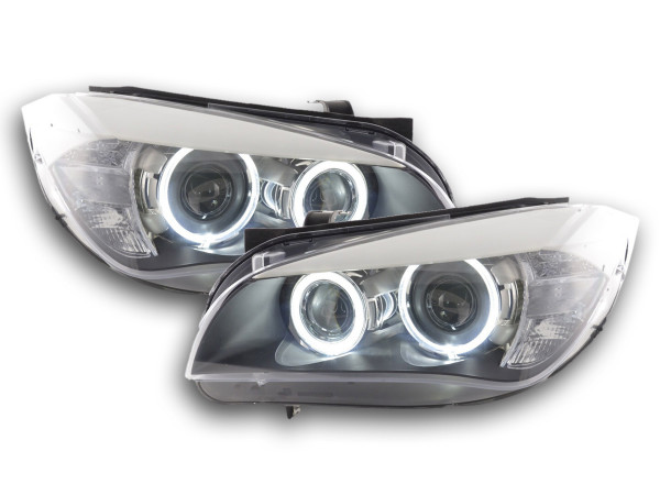 Scheinwerfer Angel Eyes LED BMW X1 E84 09-12 schwarz
