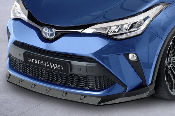 Cup-Spoilerlippe mit ABE für Toyota C-HR CSL634 Schwarz Strukturiert