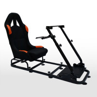FK Gamesitz Rennsimulator eGaming Seat Monaco schwarz/orange FK Gamesitz Rennsimulator eGaming Seat Monaco schwarz/orange