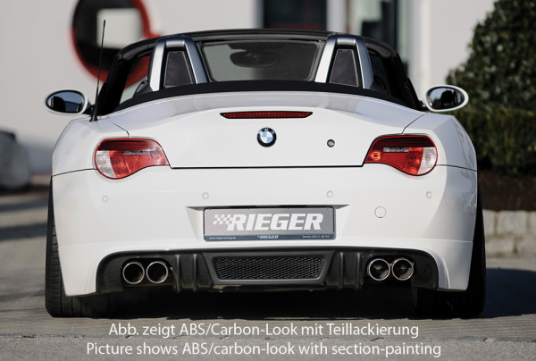 Rieger Heckansatz carbon look für BMW Z4 (E85) Roadster 01.06-03.09 (ab Facelift)