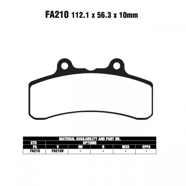 EBC FA210 Bremsbeläge passend für Buell