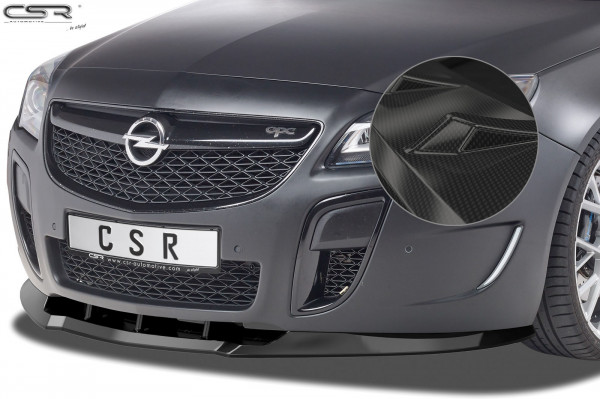 Cup-Spoilerlippe mit ABE für Opel Insignia A OPC Facelift CSL109-C Carbon Look Hochglanz