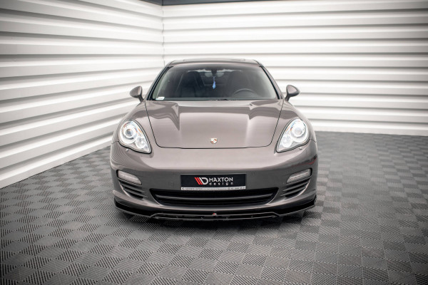 Front Ansatz V.1 Für Porsche Panamera / Panamera Diesel 970 Schwarz Hochglanz