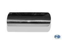 FOX Anschweißendrohr Typ 33 Edelstahl 140x90 mm oval 300 mm mit Absorber FOX Anschweißendrohr Typ 33 Edelstahl 140x90 mm oval 300 mm mit Absorber