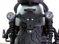 Kennzeichenhalter IQ8 passend für Honda CMX 500 Rebel (2017-2019) für Zubehörblinker Kennzeichenhalter IQ8 passend für Honda CMX 500 Rebel (2017-2019) für Zubehörblinker