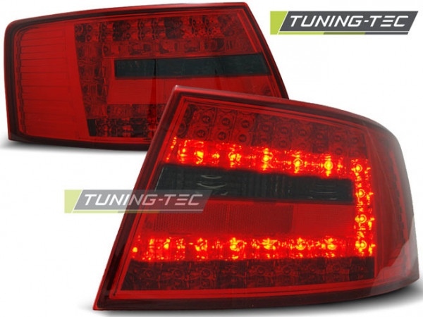 LED Rücklichter rot getönt passend für Audi A6 C6 Limousine 04.04–08