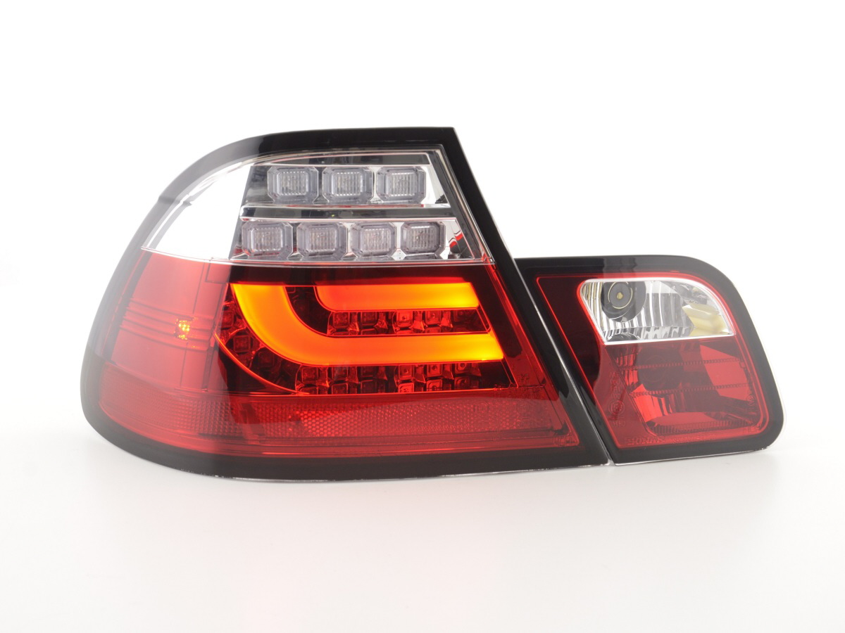 LED Rückleuchten Set BMW 3er E46 Coupe Bj. 9902 klar/rot