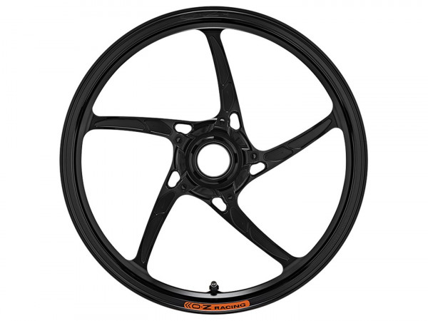 OZ Piega Aluminium Schmiedefelge vorne schwarz glänzend passend für Kawasaki Ninja 400 & Z400