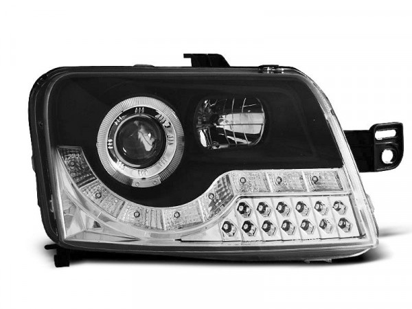 Scheinwerfer Fiat Panda 03-12 Tageslicht Schwarz