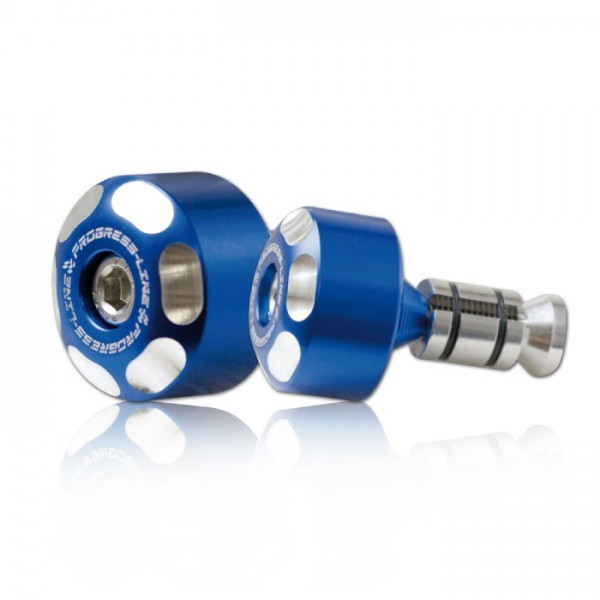 Lenkergewichte LOGO Alu 6061 blau passend für 7/8" & 1" Lenker Ø14–19 mm