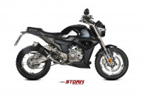 Storm by MIVV GP Edelstahl Schwarz passend für Zontes 125 G1/U 21-24 Storm by MIVV GP Edelstahl Schwarz passend für Zontes 125 G1/U 21-24