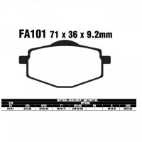 EBC-FA101 R Bremsbeläge passend für Yamaha Modelle EBC-FA101 R Bremsbeläge passend für Yamaha Modelle
