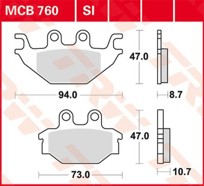 Scheibenbremsbeläge MCB760