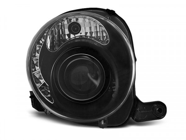 Scheinwerfer Fiat 500 07-15 schwarz LED