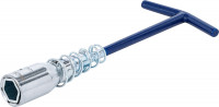 Zündkerzenschlüssel mit T-Griff und Gelenkfeder für SW 16 & 21 mm Zündkerzenschlüssel mit T-Griff und Gelenkfeder für SW 16 & 21 mm