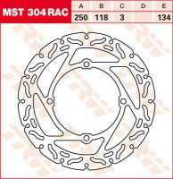 TRW Bremsscheibe starr MST304RAC passend für Suzuki RM-Z / RM-X TRW Bremsscheibe starr MST304RAC passend für Suzuki RM-Z / RM-X