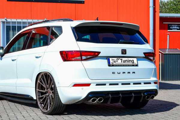 Gefräster Heckansatz Diffusor für Cupra Ateca 5FP ohne AHK