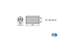 FOX Uni-Schalldämpfer rund ohne Stutzen Edelstahl Ø176mm zweiflutig FOX Uni-Schalldämpfer rund ohne Stutzen Edelstahl Ø176mm zweiflutig