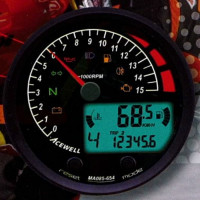 ACEWELL Analog DZM 15000rpm Digital Tacho schwarz ACEWELL Analog DZM 15000rpm Digital Tacho schwarz