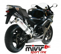 MIVV Oval Endschalldämpfer Edelstahl passend für Suzuki GSX-R 1000 05-06 MIVV Oval Endschalldämpfer Edelstahl passend für Suzuki GSX-R 1000 05-06