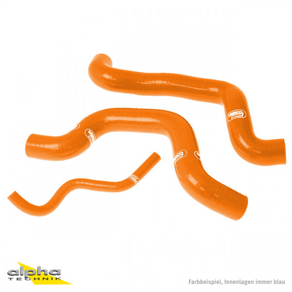 SAMCO SPORT Siliconschlauch Kit orange für Suzuki SV650 Modelljahr 2003-2014