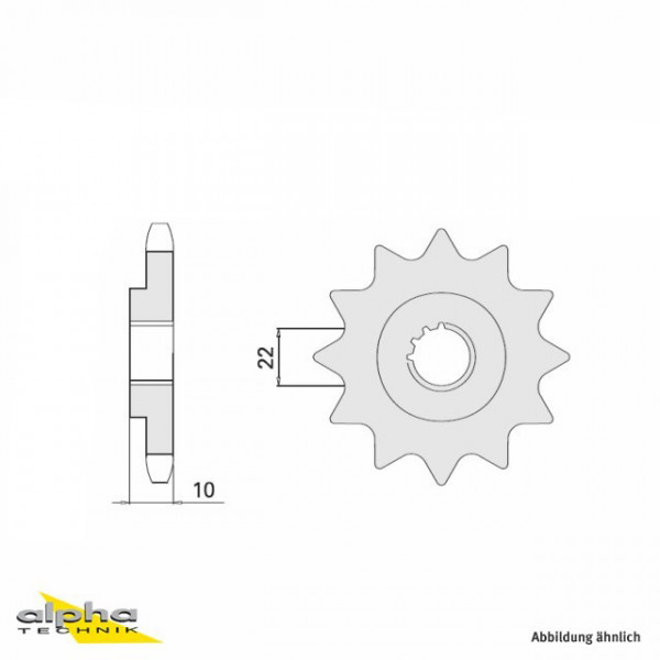 Ritzel 16 Zähne Teilung 520